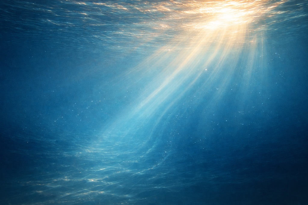 歪む光の海｜記憶と無意識の抽象背景素材