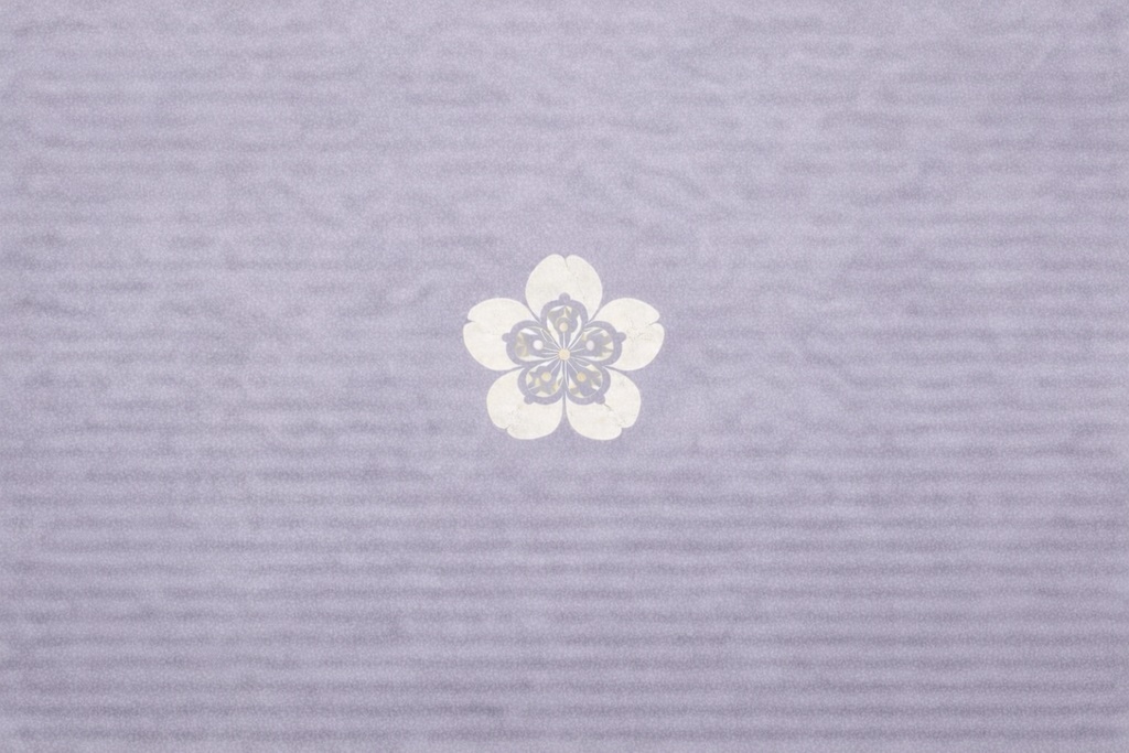 和風梅文様背景素材セット 薄藤 3点セット 16:9 商用可 (中央・全乗せ・四方)