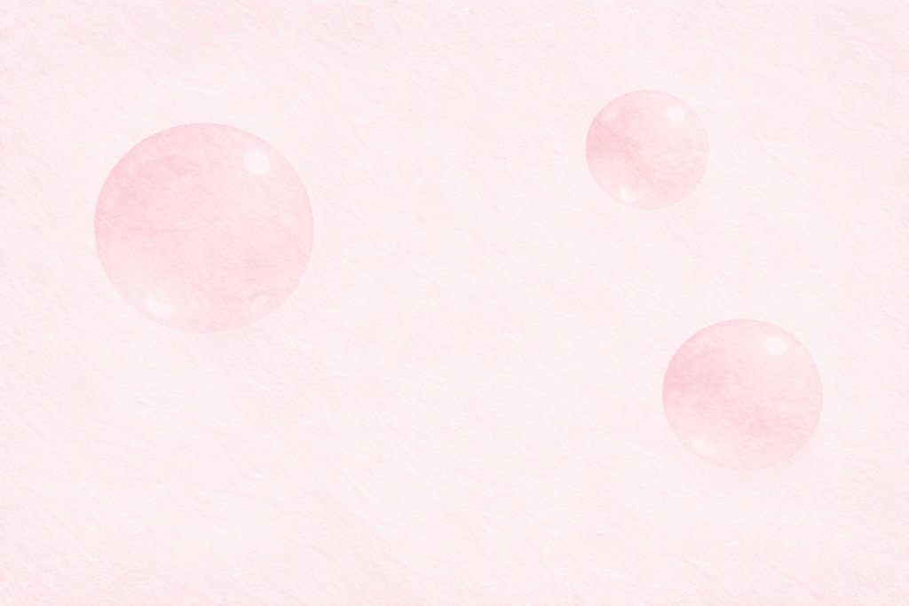 ソフトピンク平面シャボン玉背景セット(薄め・濃いめ・玉バリエーション4種)