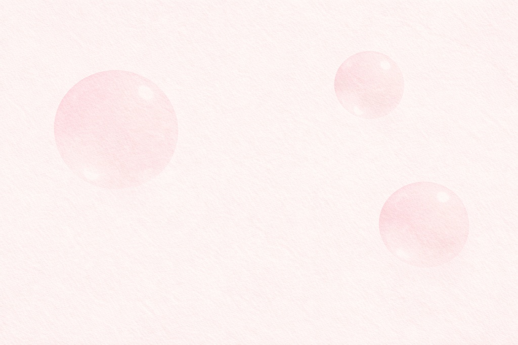 ソフトピンク平面シャボン玉背景セット(薄め・濃いめ・玉バリエーション4種)