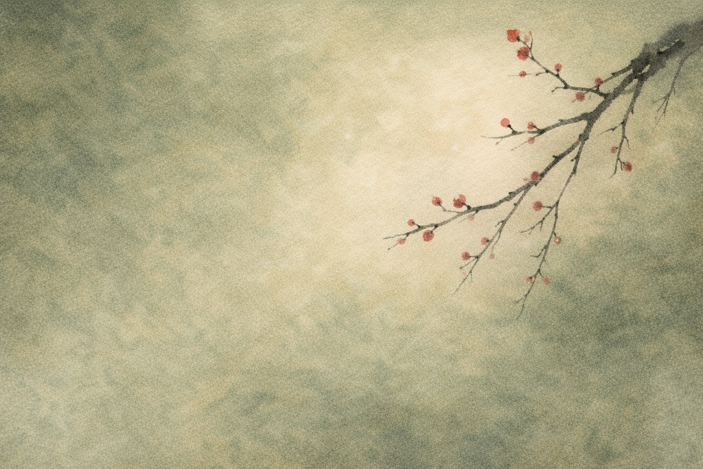 日本画風・紅梅イラストセット（4種）