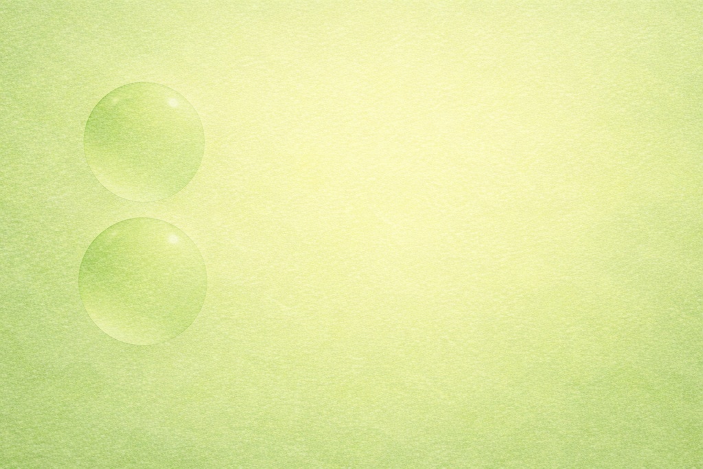 淡い若葉翠の抽象背景｜2玉フラットデザイン