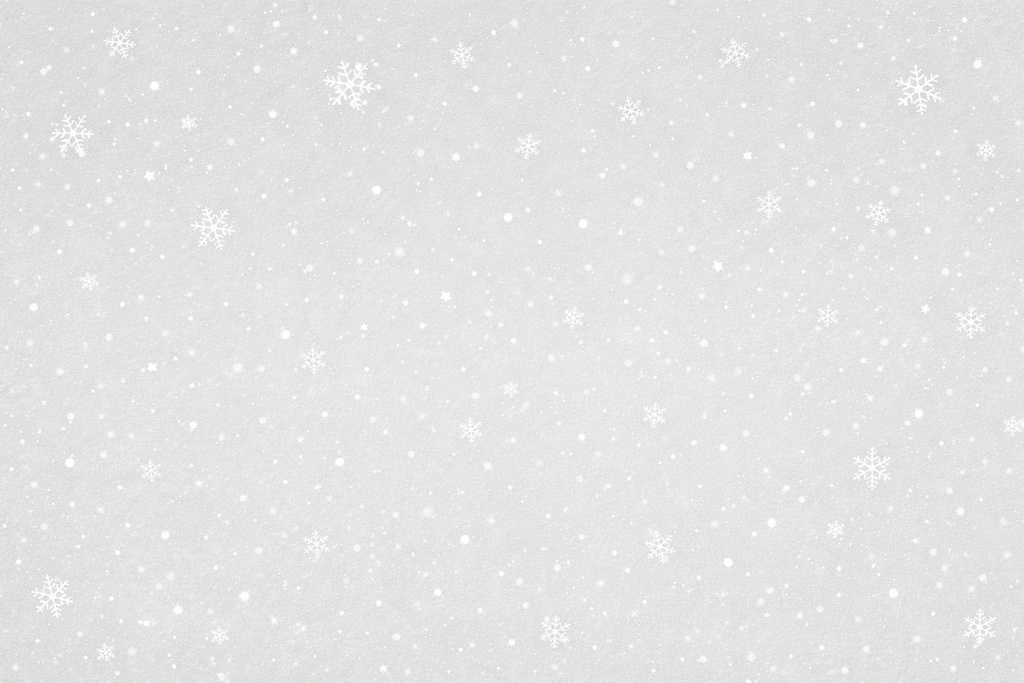 冬のやわらか雪模様・ペールグレー背景 16:9 / Soft Winter Snow Pattern Pale Gray Background
