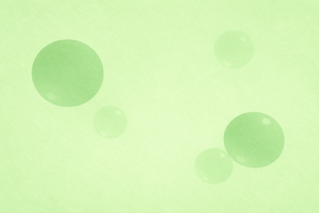 翠の抽象背景+玉4つ/視線誘導デザイン