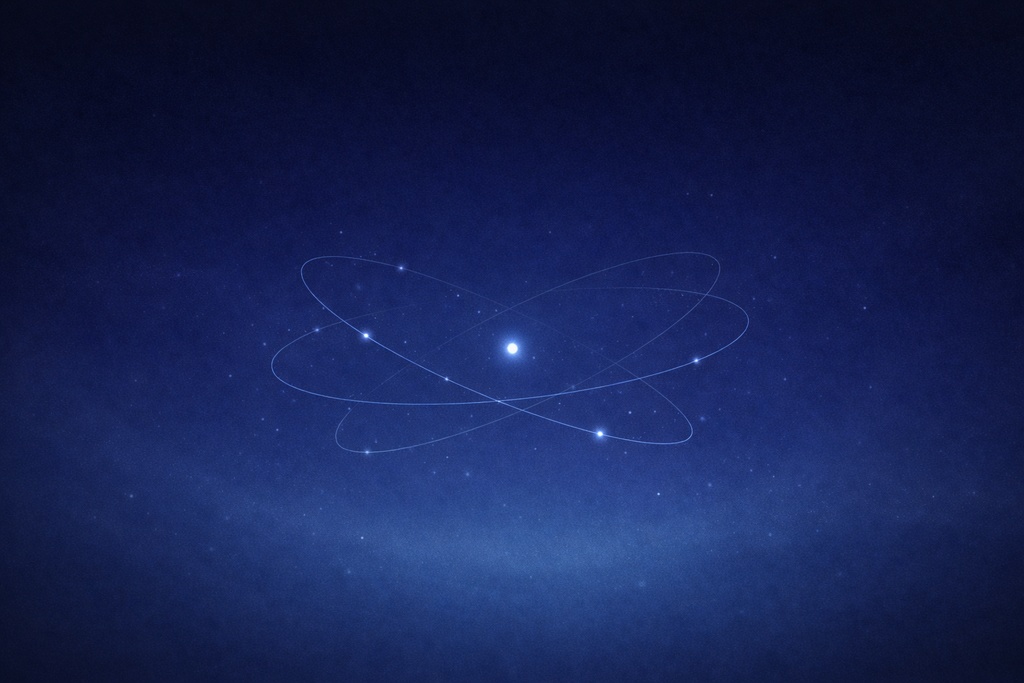 宇宙原子の中央構図 | Cosmic Atom Centered Background