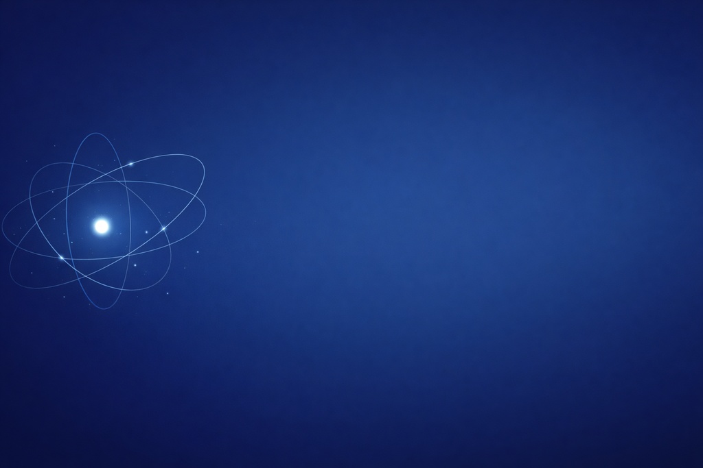 左寄せ宇宙原子背景 | Cosmic Atom Left-Aligned Background