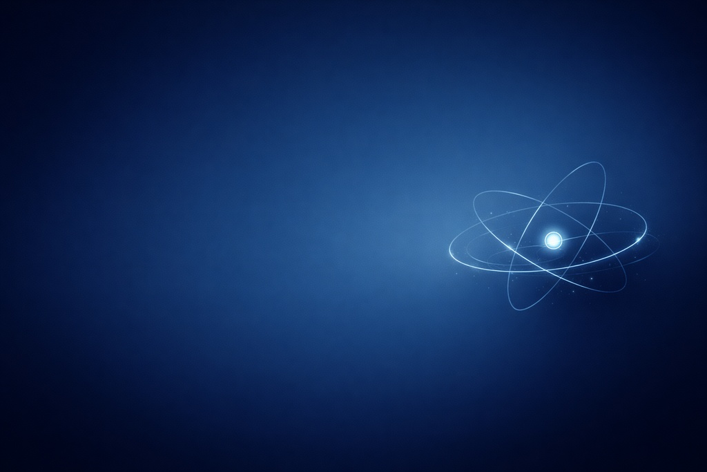 右寄せ宇宙原子背景 | Cosmic Atom Right-Aligned Background