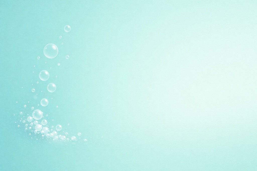 ミントバブル背景素材｜やわらか抽象グラデーション｜爽やか背景