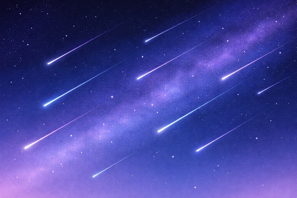 Meteor Shower Night Sky Collection – 16:9 Backgrounds Set
