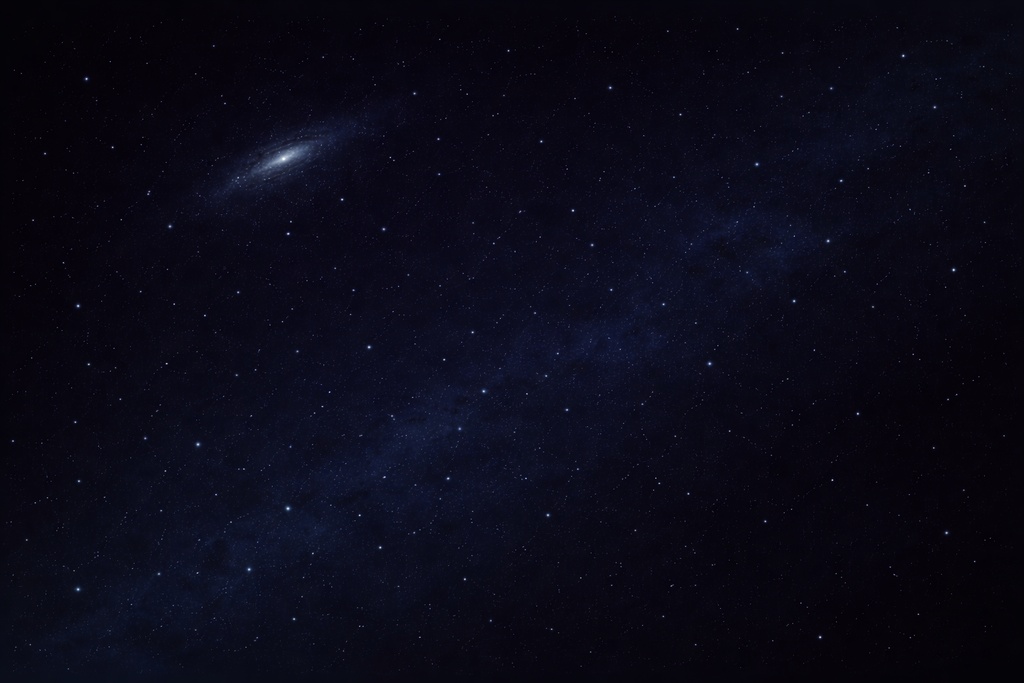 抽象宇宙背景 16:9 | 極小銀河と静寂の宇宙空間