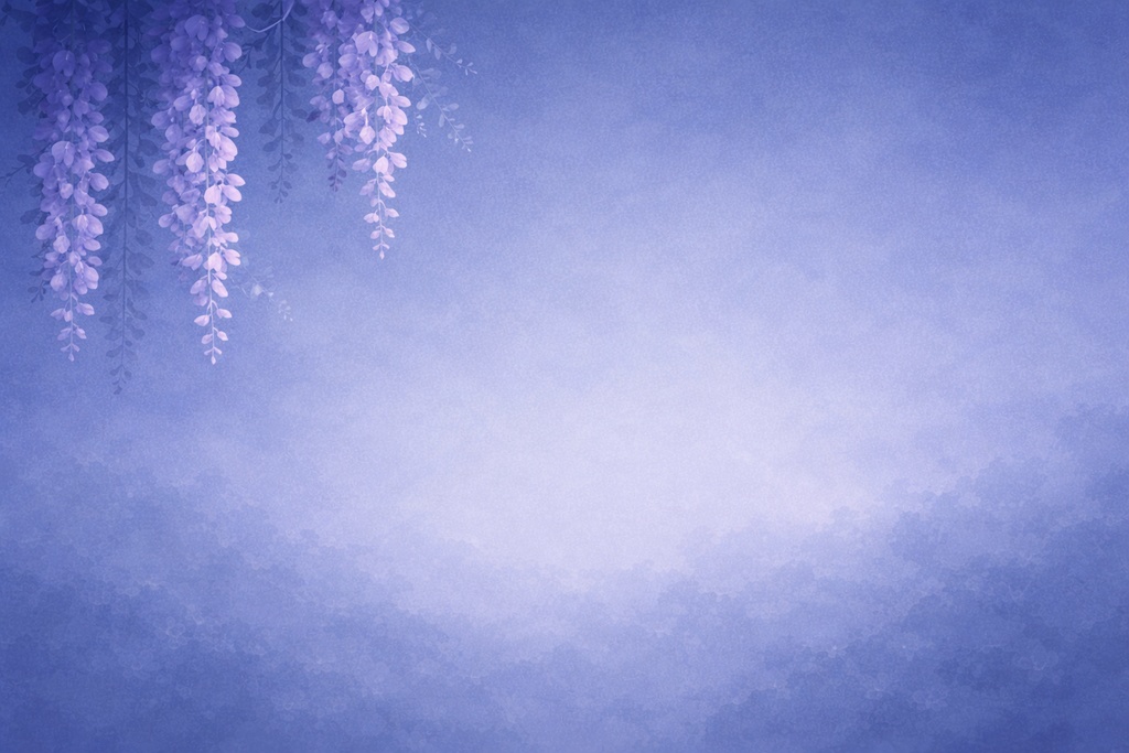 夜藤シンプル背景（16:9）キャラクター配置用 / Minimal Wisteria Night Background