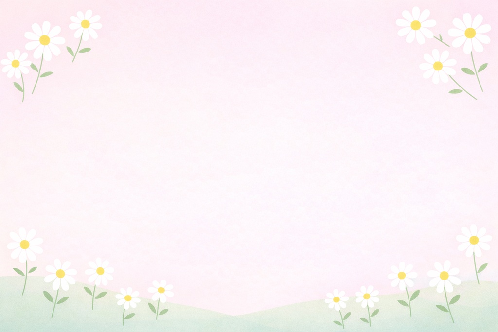 花フレーム背景素材9種セット(16:9)VTuber・配信・サムネイル用ミニマル花背景