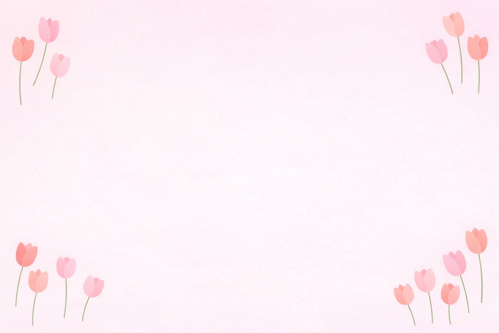 花フレーム背景素材9種セット(16:9)VTuber・配信・サムネイル用ミニマル花背景