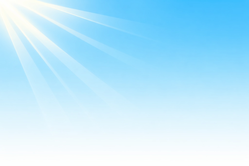 青空とやわらかな光のミニマル背景（サンレイ）16:9