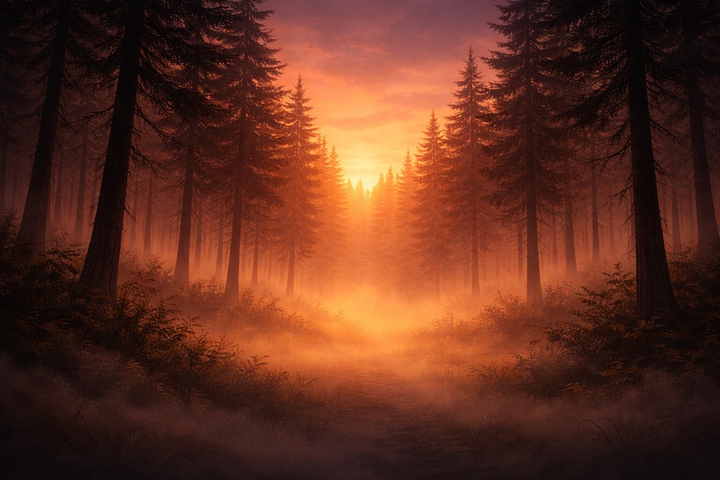 幻想の霧の森 背景素材10枚セット(16:9 / ファンタジー・ゲーム・TRPG)