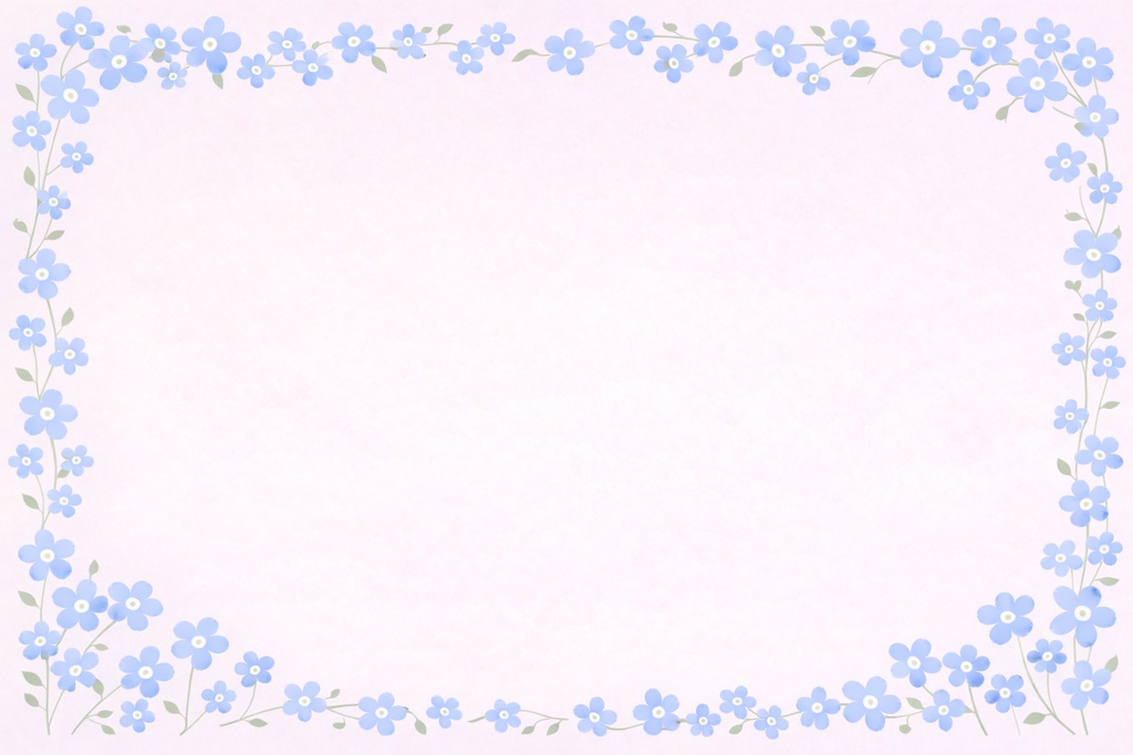 春フラワー配信背景セット|ネモフィラ&スズラン|シンプル花背景 16:9(8枚セット)