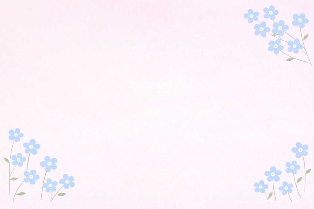 春フラワー配信背景セット|ネモフィラ&スズラン|シンプル花背景 16:9(8枚セット)