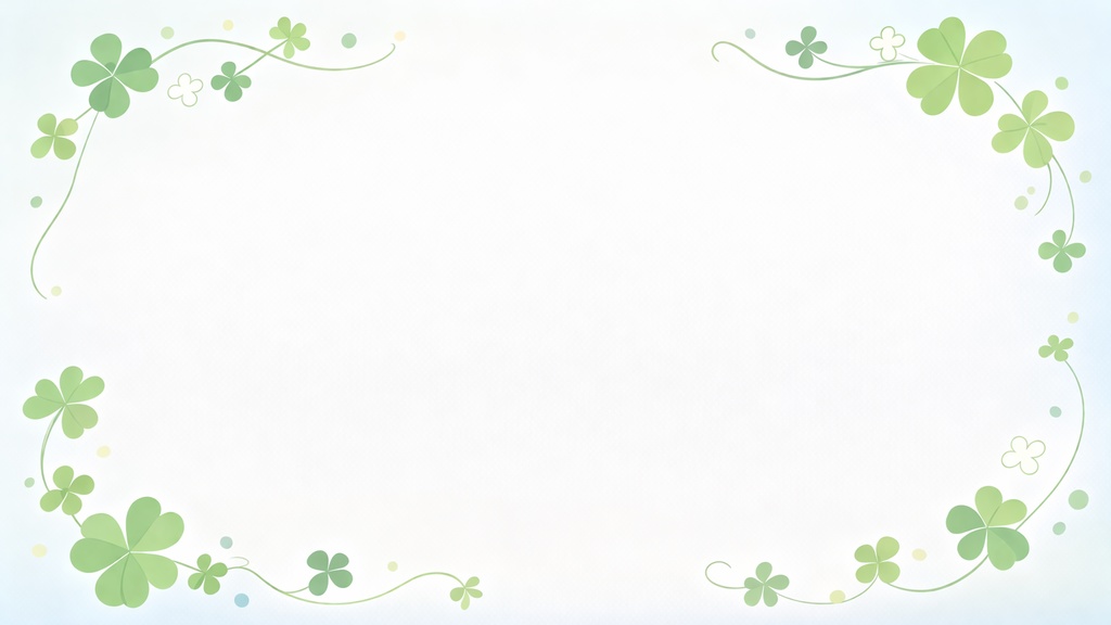 フレーム素材・春の花&クローバーセット|16:9|パステルカラー|ナチュラル&かわいい