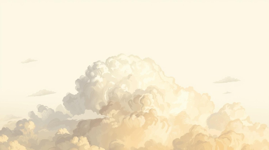 夏の入道雲背景 青空と雲 16:9 余白あり シンプル夏素材