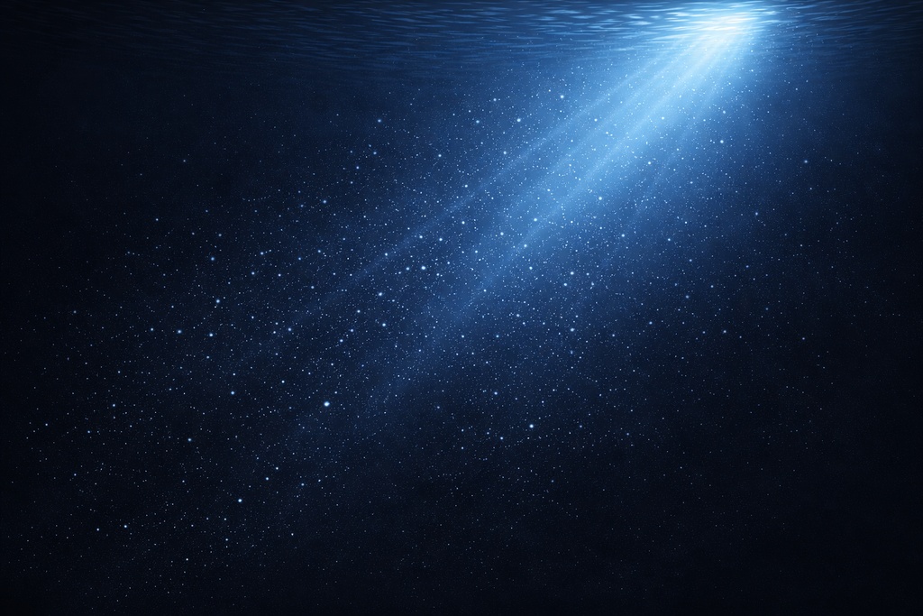 深海の光 背景素材 水中 光線 海中 16:9 高解像度