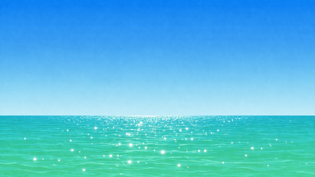 夏の海 背景素材 エメラルドグリーン 海面 16:9