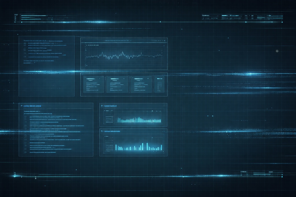 Futuristic UI Screens Collection – Minimal Near-Future Interface Pack
