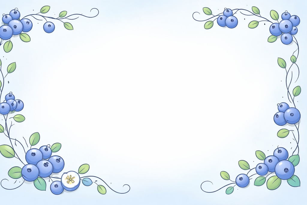 Cute Pastel Vine Frames Collection – Blueberry, Maple, Cherry, Mint