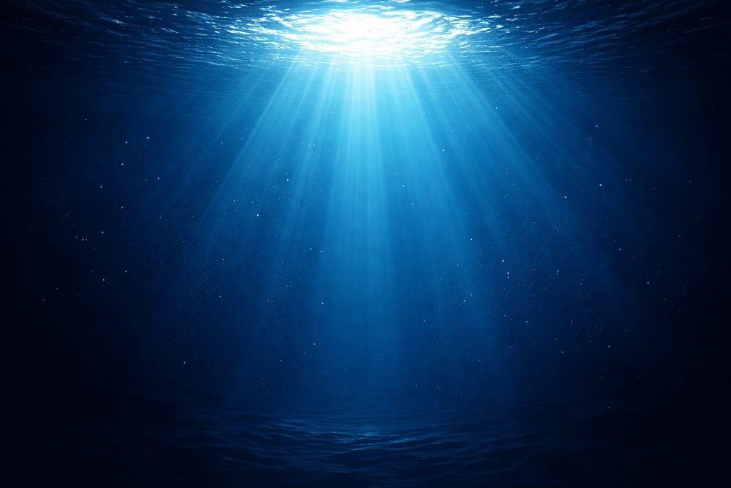 深海光柱アンダーウォーター背景（16:9）