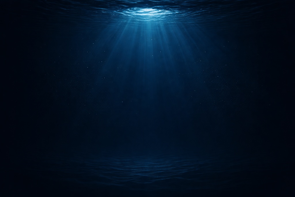 暗い深海ミニマル背景（16:9）