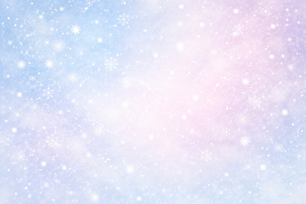 冬背景 雪の結晶 パステルグラデーション 文字入れ用 冬背景素材 16:9