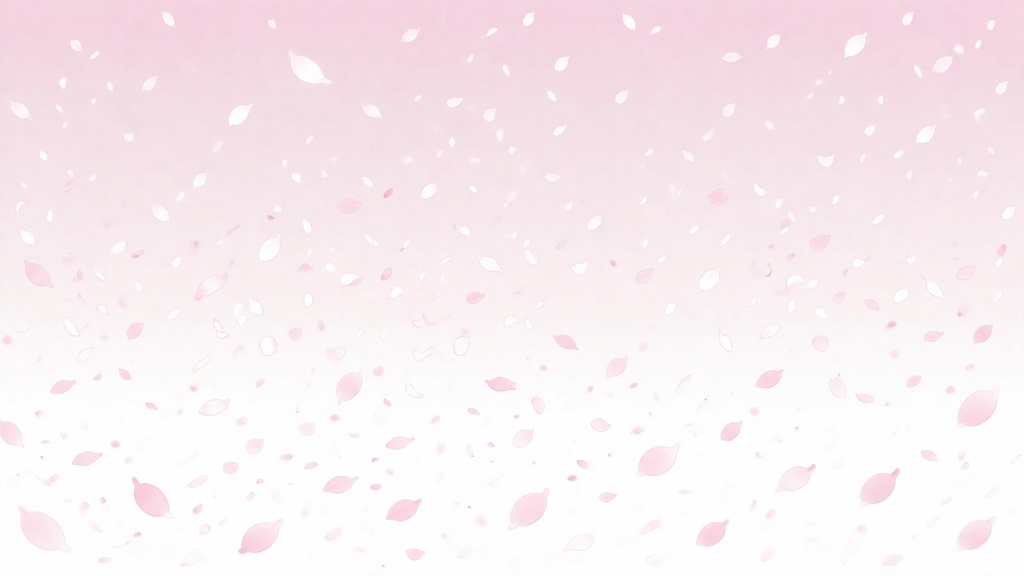 桜の花びら舞う春の背景素材 ピンクグラデーション 春素材 背景イラスト