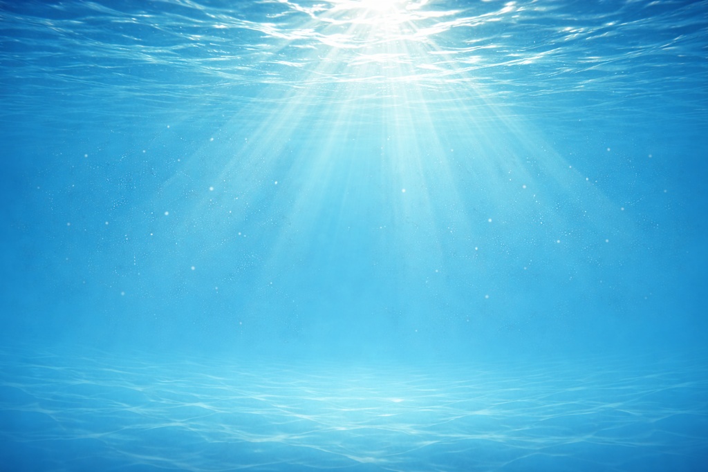 水面リップルを通した光の幻想イラスト