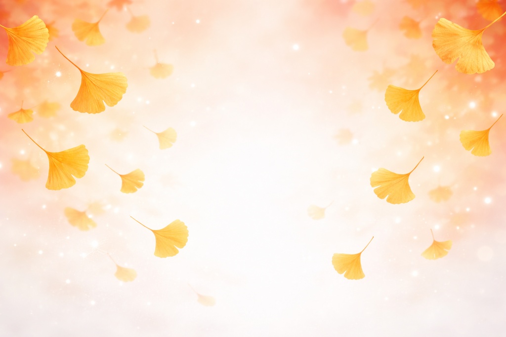 秋の銀杏グラデーション背景素材 16:9
