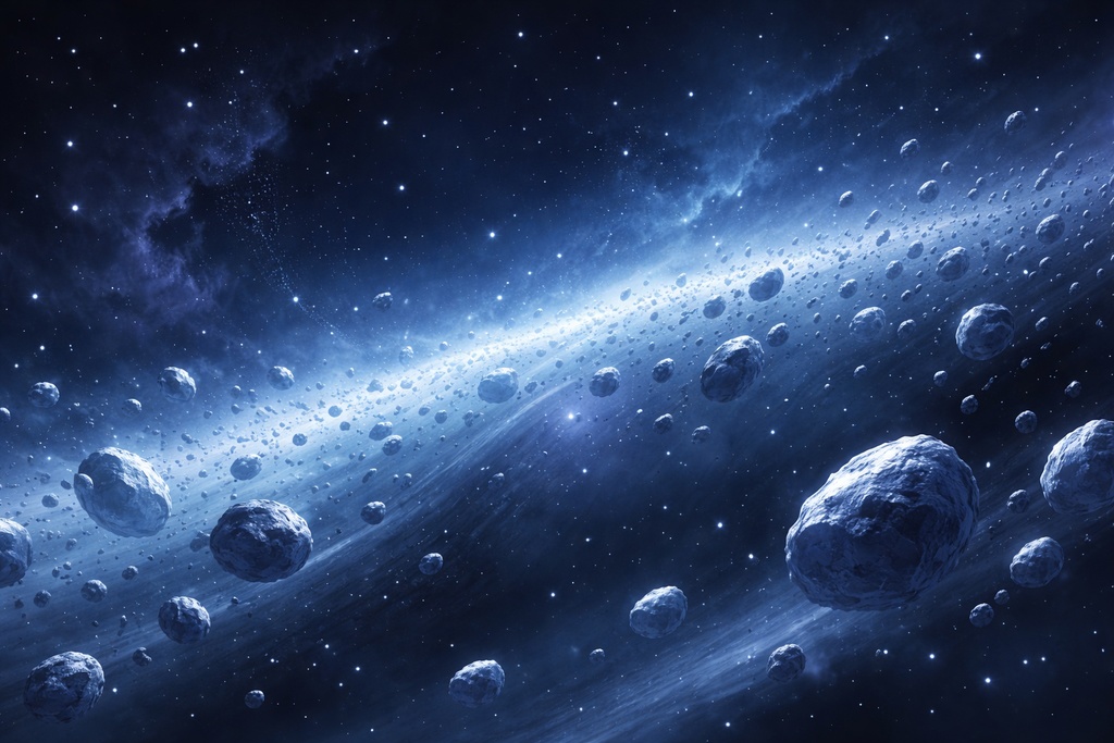 遠方の小惑星帯｜宇宙背景（16:9）