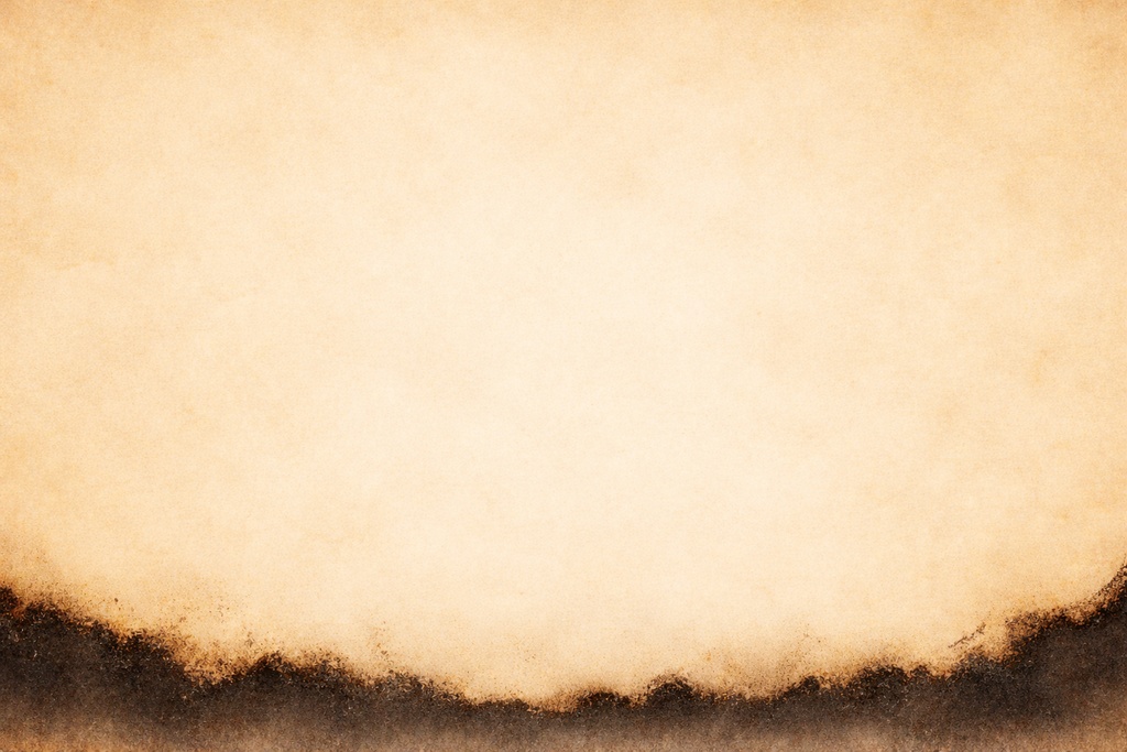 重度焼け羊皮紙｜強い炭化表現背景（16:9 高精細）