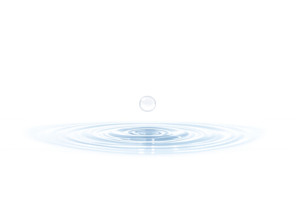 水面の波紋と水滴｜ミニマル背景素材（16:9 / 高解像度)  水面の波紋③｜ブライト背景               