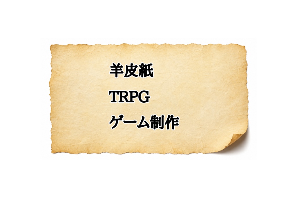 【TRPG・ゲーム制作向け】右下めくれ羊皮紙背景素材｜高解像度16:9｜配信・サムネ対応