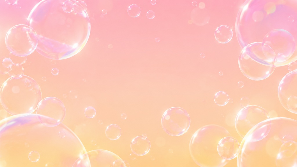 Dreamy Pastel Bubble Background Pack|16:9|UI・配信・サムネイル用グラデーション背景素材 5枚セット