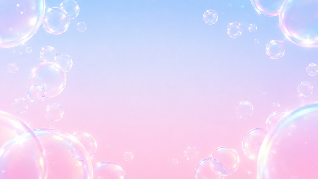 【16:9】Dreamy Pastel Bubble Gradient Background Pack Vol.01-05|ソーシャル・配信・TRPG向け高解像度背景素材セット