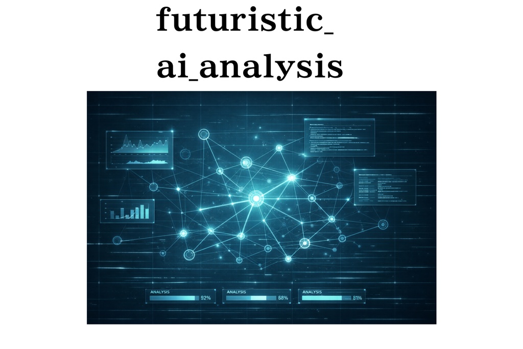未来型AI解析システムUI｜Futuristic AI Analysis