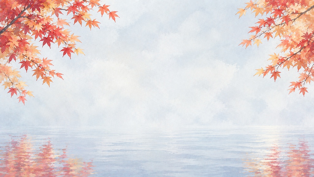 季節の水彩背景6点セット|春・夏・秋・冬・冬の藤