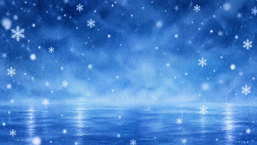季節の水彩背景6点セット|春・夏・秋・冬・冬の藤