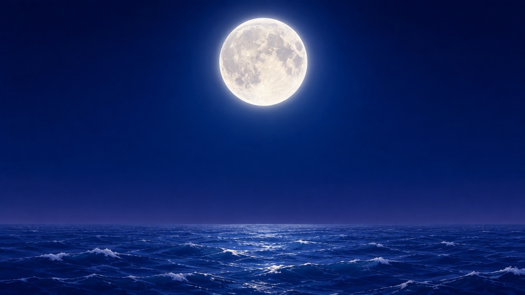 【16:9背景素材7枚セット】月見の夜空・十三夜・十五夜|すすきと月・夜の海|和風背景素材