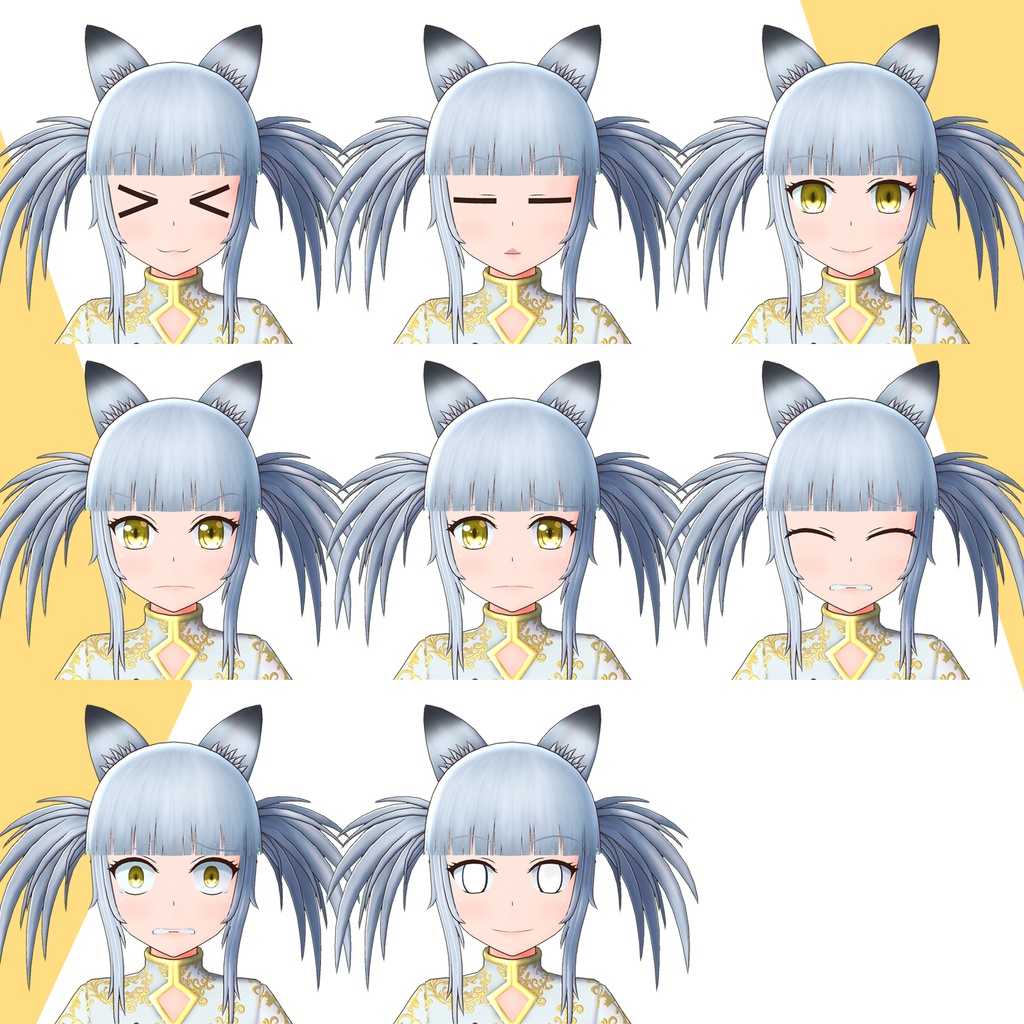 オリジナル3Dモデル 『メイ・ホワイトゴールド』 - May WhiteGold -