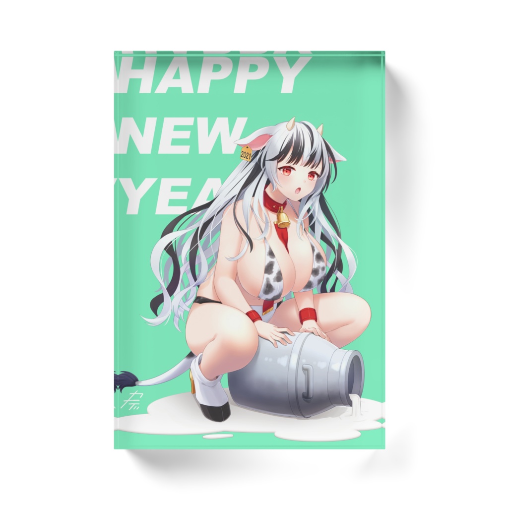 牛ちゃん アクリルブロック