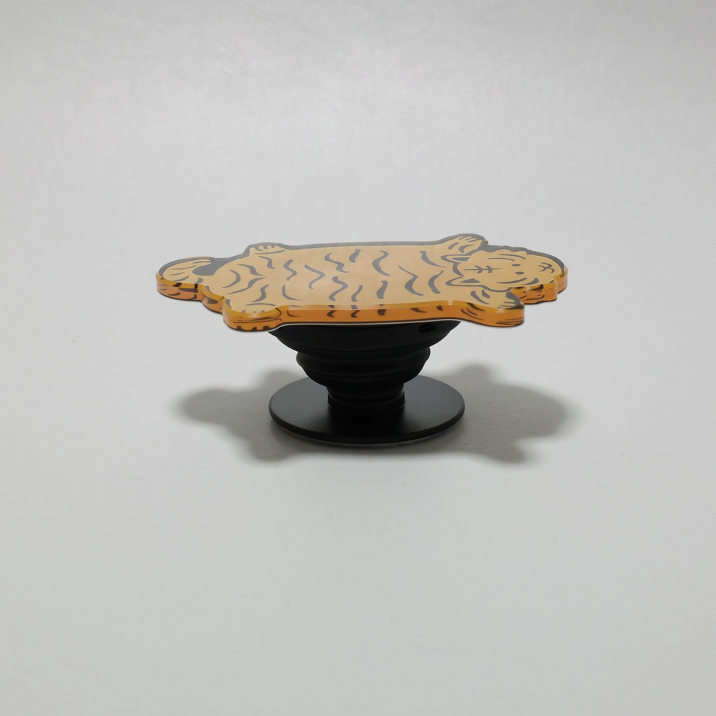 【スマホグリップ】虎イラスト【アクリル】