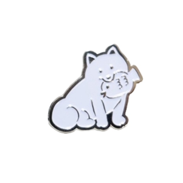 【ピンズ】犬イラスト【ピンバッジ】
