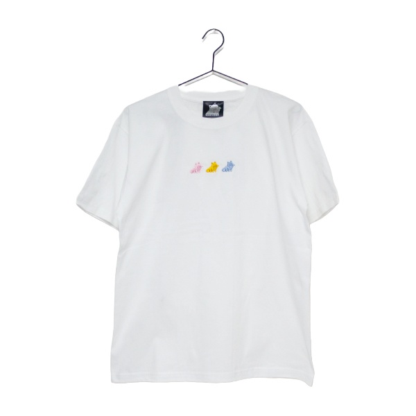 【Tシャツ】オリジナルイラスト！刺繍【ホワイト】
