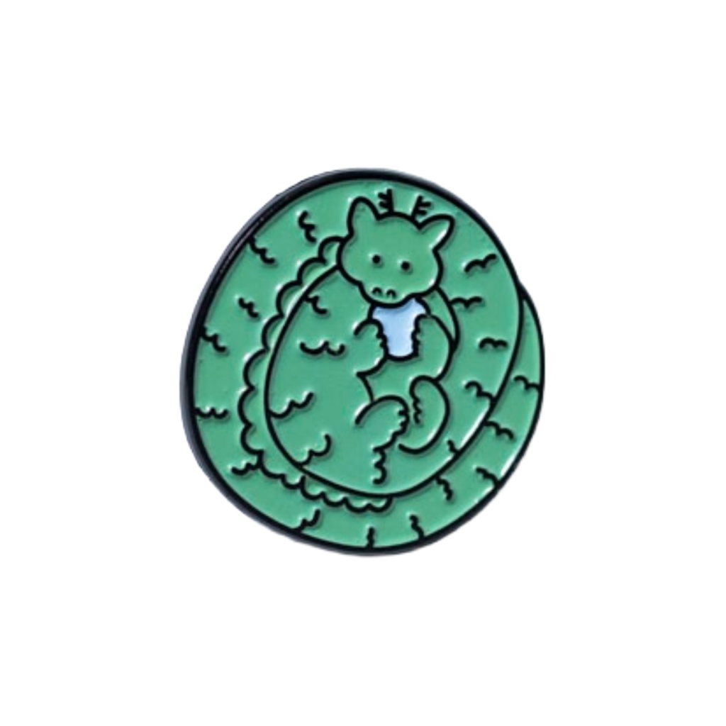 【ピンズ】龍イラスト【ピンバッジ】
