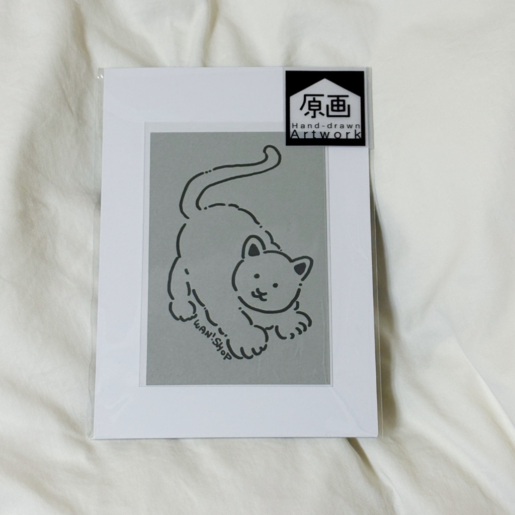 【原画】ポストカードサイズ【ねこイラスト】